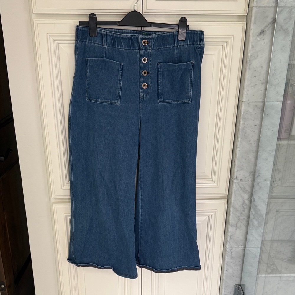 HALARA Women's Blue Wide-Leg Jeans XL